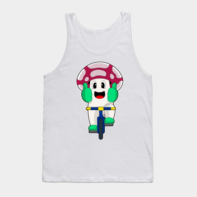 Mushroom Bicycle Tank Top by Markus Schnabel